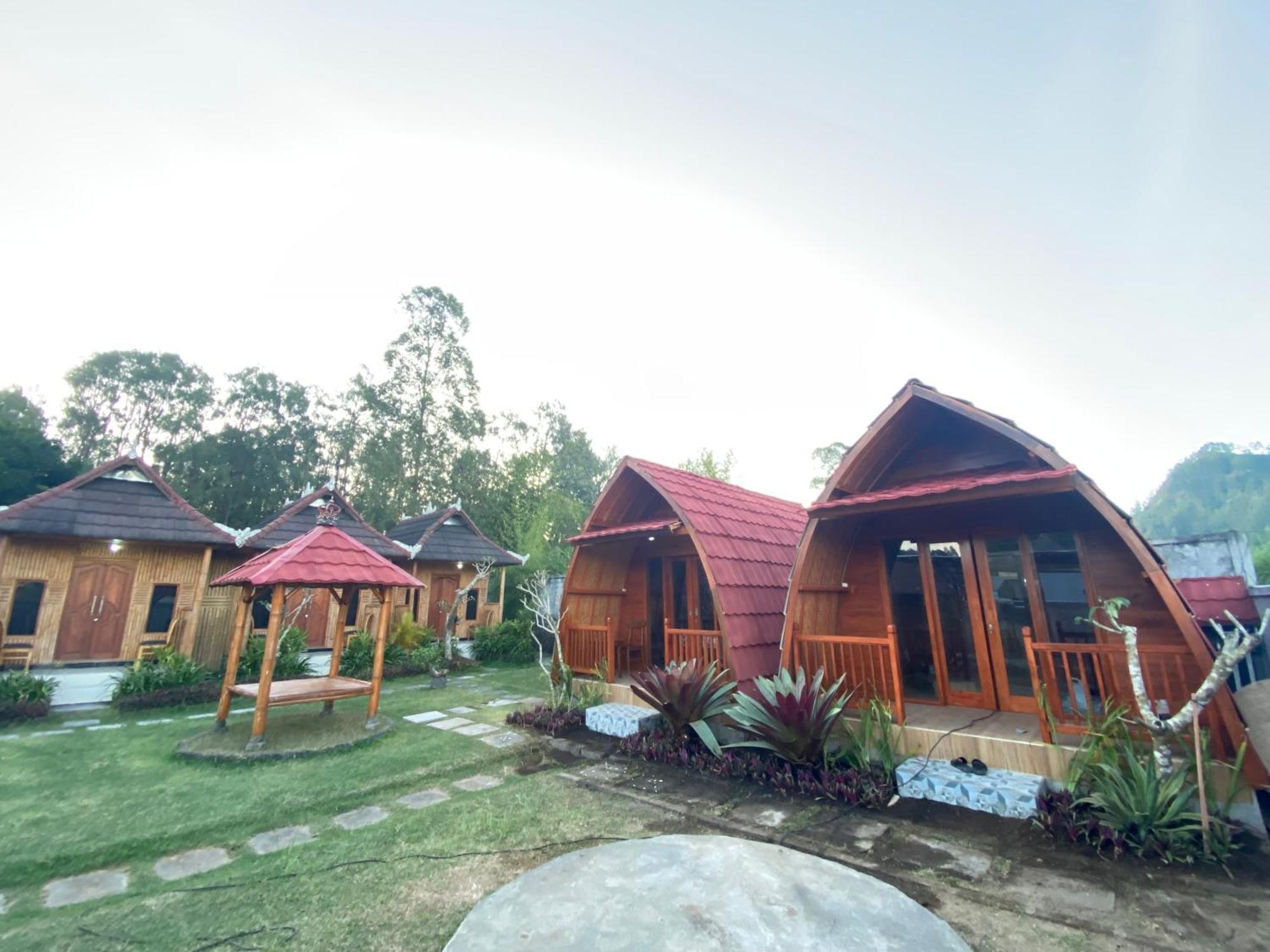 Hotel D'Yoga Bamboo House Kintamani Exterior foto